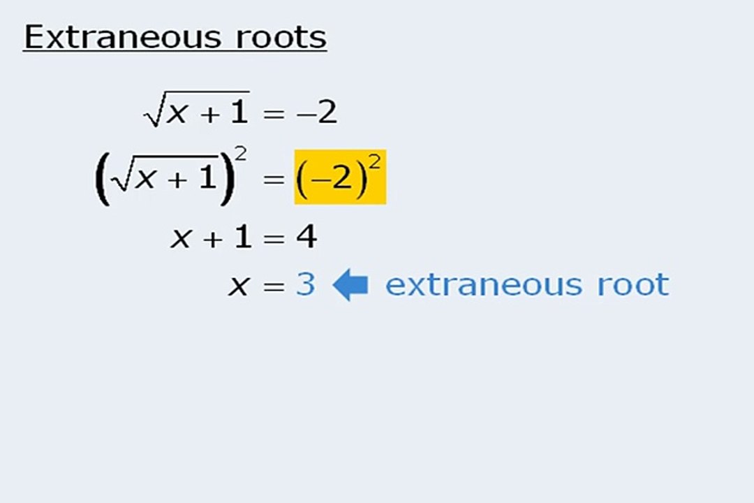 GRE: Equations with Square Roots
