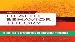 [PDF] Introduction To Health Behavior Theory [Full Ebook]