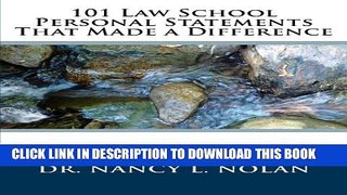 [PDF] 101 Law School Personal Statements That Made a Difference Popular Online