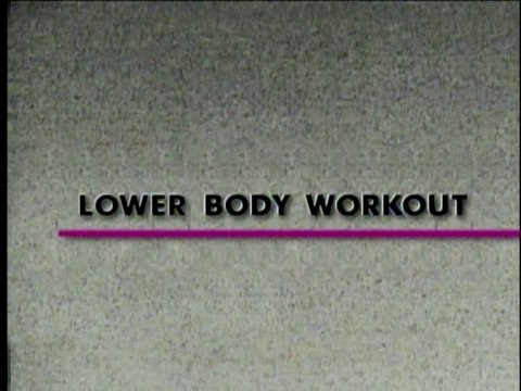 Фитнес для нижней части тела.