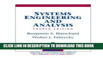 [DOWNLOAD] PDF BOOK Systems Engineering and Analysis (4th Edition) New