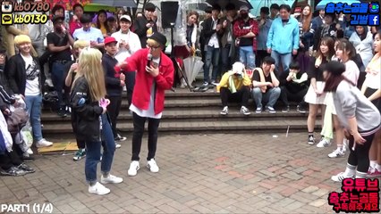 홍대 길거리 여자vs여자 댄스배틀!!!!