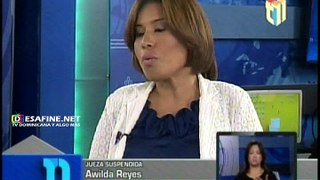 La suspendida jueza Awilda Reyes habla con Cavada 