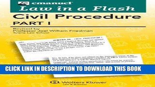 [PDF] Law in a Flash Cards: Civil Procedure Part I Popular Online[PDF] Law in a Flash Cards: Civil