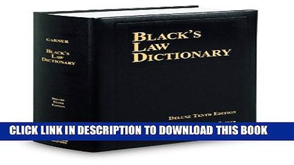 [PDF] BLACK S LAW DICTIONARY; DELUXE 10TH EDITION Popular Collection[PDF] BLACK S LAW DICTIONARY;