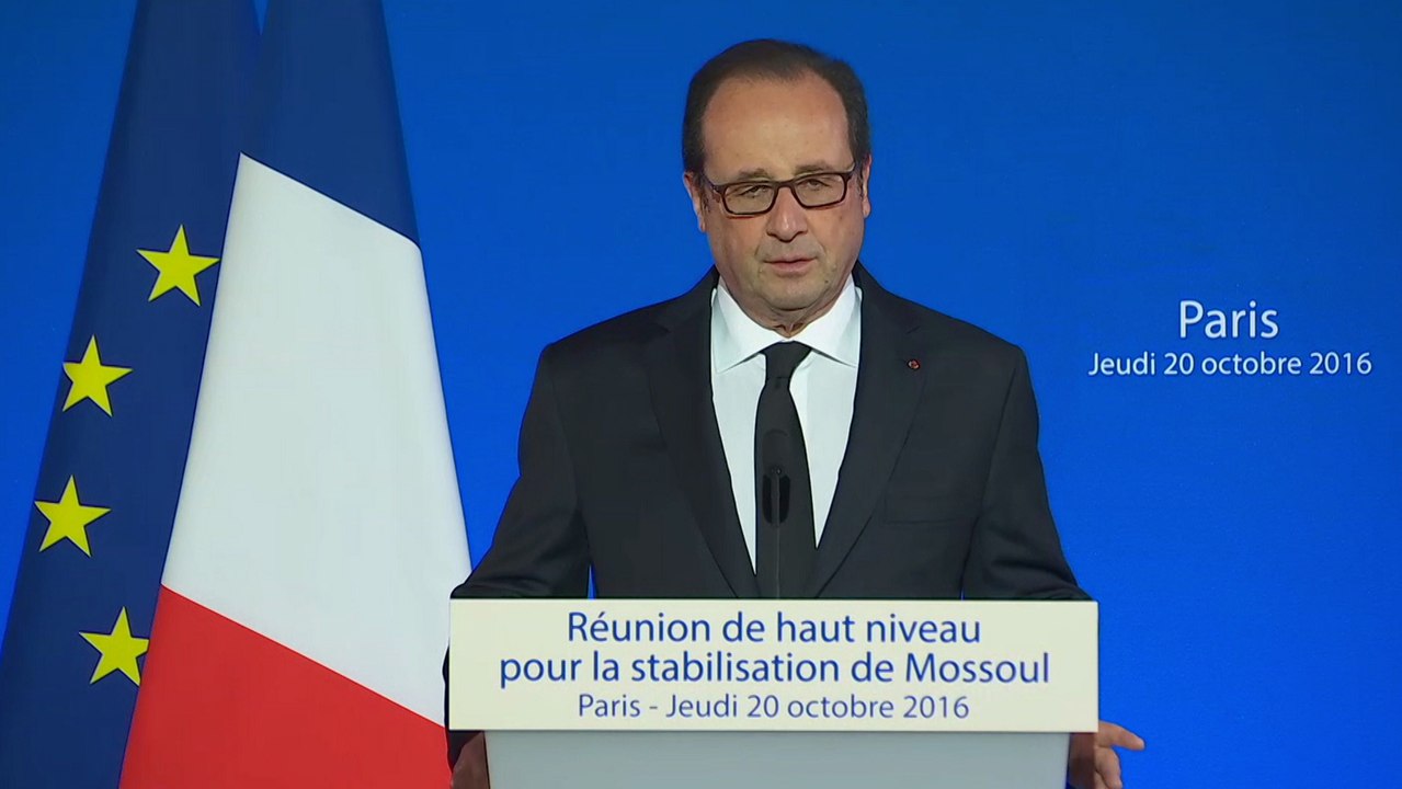 Discours à la réunion pour la stabilisation de Mossoul