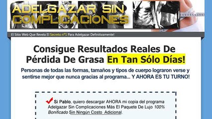 Adelgazar Sin Complicaciones!