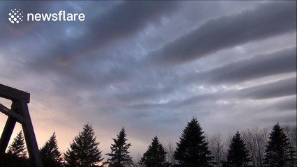 Beautiful timelapse of bizarre cloud formation over Minnesota