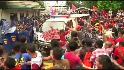 Protesters hurt in Philippines anti-US rally