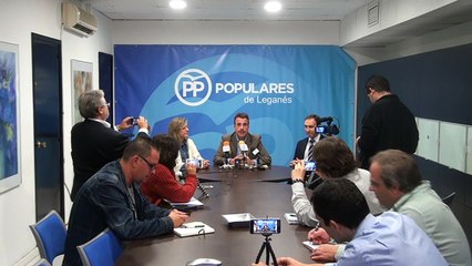 Rueda de prensa del Partido Popular de Leganés del 19 de octubre de 2016