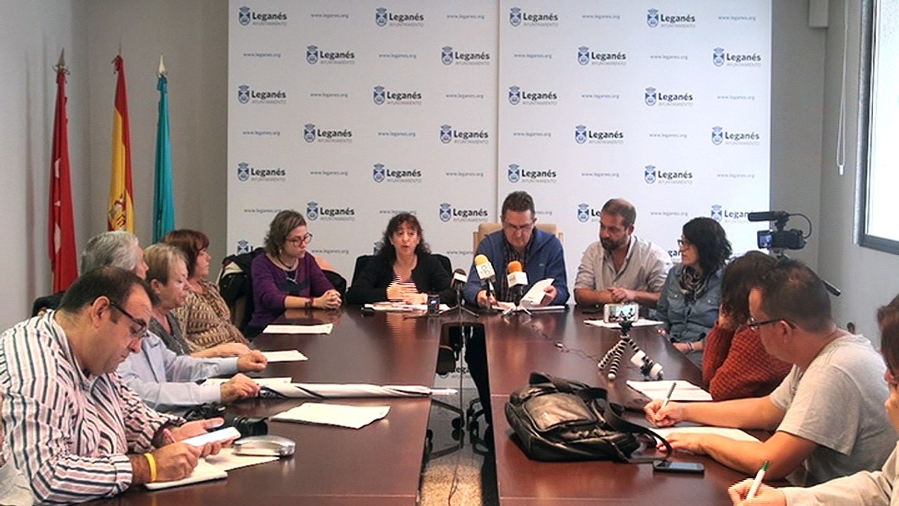 Rueda de prensa de Leganemos del 19 de octubre de 2016