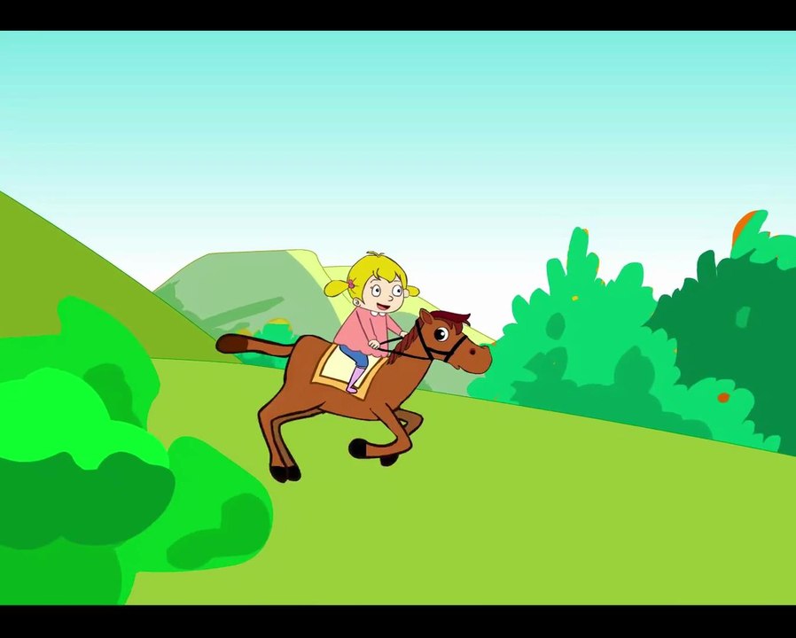 Elle descend de la montagne à cheval --- Chansons enfantines