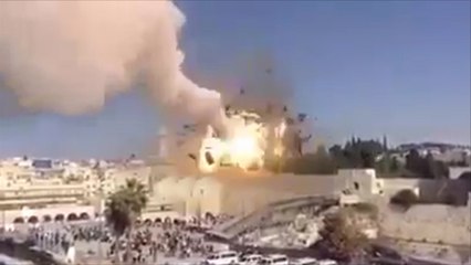 فيديو يحاكي تدمير قبة الصخرة في المسجد الأقصى