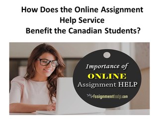 Online Assignment Help Canada From MyAssigmentHelp.com
