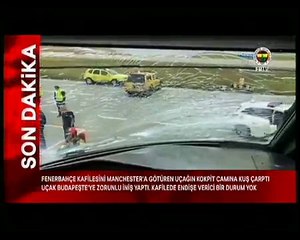 Fenerbahçe'yi taşıyan uçak acil iniş yaptı! İşte ilk görüntüler...