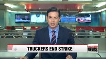 Unionized cargo truck drivers end general strike