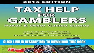 [PDF] Tax Help for Gamblers: Poker   Other Casino Games Popular Collection