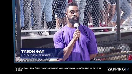 Tyson Gay : Son émouvant discours au lendemain du décès de sa fille de 15 ans