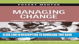 [EBOOK] DOWNLOAD Managing Change (Pocket Mentor) PDF