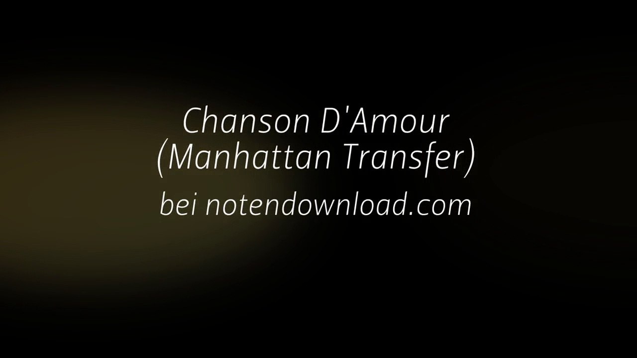 Noten bei notendownload - Chanson D'Amour (Manhattan Transfer)