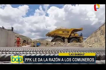 Kuczynski sobre Las Bambas: “Los locales tienen quejas legítimas”