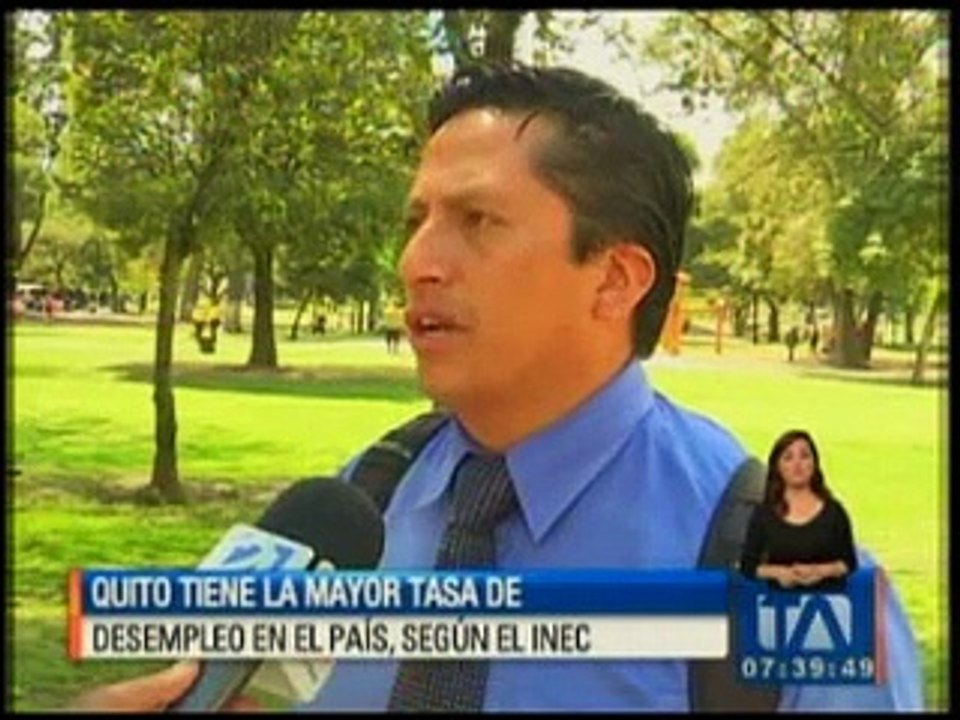 Quito tiene la mayor tasa de desempleo en el país según el INEC