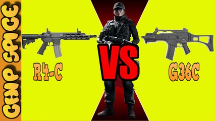 Rainbow 6 Siege Ash G36C VS R4-C best attachment setup gun guide