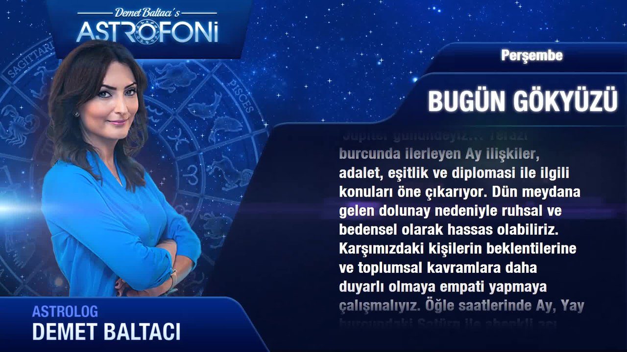 20 Ekim 2016 Perşembe Bugün Gökyüzü