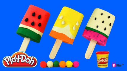 Play Doh How to Make Fruit Ice Cream With Play Dough, Play-Doh ice cream