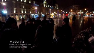 MADONNA Ghosttown Acoustic Place de la République, Paris December 2015