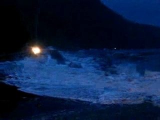 cyclone dean ,plage de riviere-sens (GOURBEYRE) guadeloupe