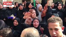جنازة شهيد العريش تتحول لمظاهرة ضد الإرهاب بالمحلة