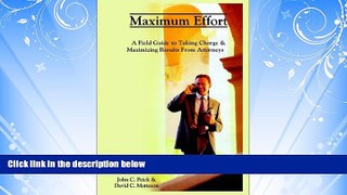 FREE PDF  Maximum Effort  FREE BOOOK ONLINE