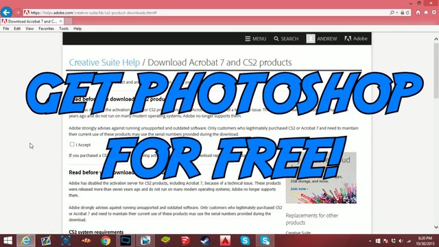 How To Get Photoshop For FREE! (LEGALLY) Download Photoshop For FREE! (Windows 10, 8 and Mac) - YouTube