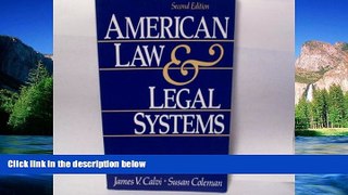 Must Have  American Law and Legal Systems  READ Ebook Full Ebook