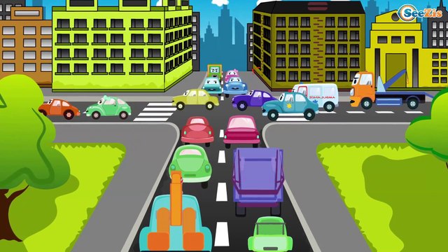 Racing Cars - Stolen Lights - The Police Car for kids - Car Cartoons for Children. Episode 63