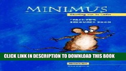 [DOWNLOAD]|[BOOK]} PDF Minimus Teacher s Resource Book: Starting out in Latin Collection BEST SELLER