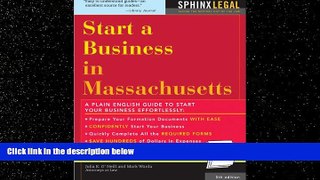 READ book  How to Start a Business in Massachusetts (Legal Survival Guides)  BOOK ONLINE