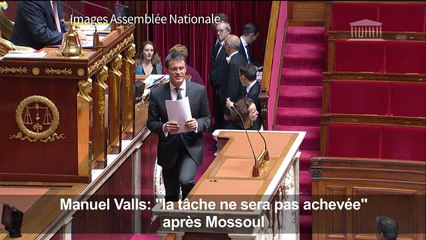 Valls: "la tâche ne sera pas achevée" après Mossoul