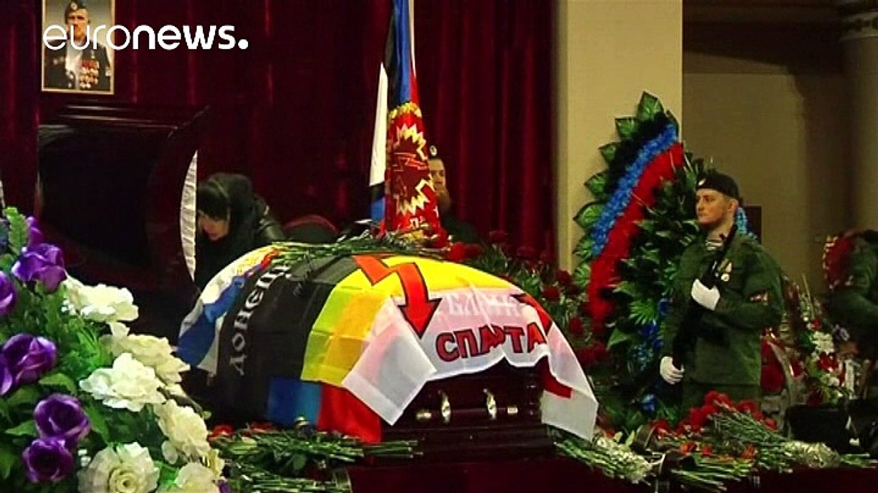 Russischer Separatistenkommandeur in Donezk beigesetzt