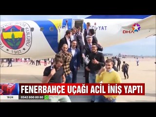 Fenerbahçe uçağı bir kuş yüzünden acil iniş yaptı
