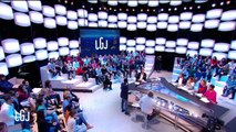 Clash - Cyril Hanouna débarque dans Le Grand Journal pour parler à Stéphane Guillon qui prend la fuite...