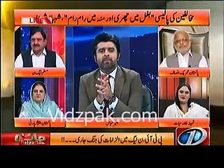 Mian Mannan from PMLN gets really angry and hyper when he faced the criticism on Nawaz Sharif.