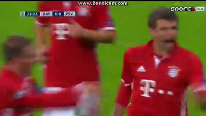 1-0 THOMAS MÜLLER Great Goal HD - Bayern Munich 1-0 PSV Eindhoven 19.10.2016
