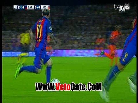 ميسى يتقدم بالهدف الاول لـ برشلونة فى مانشستر سيتى