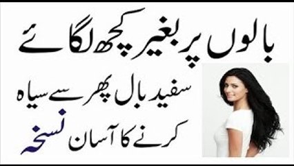 White hair solution-Pure Black Hair Easly