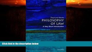 Books to Read  The Philosophy of Law: A Very Short Introduction  Full Ebooks Best Seller