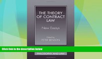 Big Deals  The Theory of Contract Law: New Essays (Cambridge Studies in Philosophy and Law)  Best