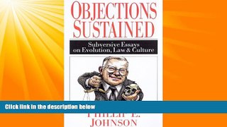 Books to Read  Objections Sustained: Subversive Essays on Evolution, Law and Culture  Best Seller