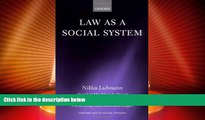 Big Deals  Law As a Social System (Oxford Socio-Legal Studies)  Full Ebooks Most Wanted